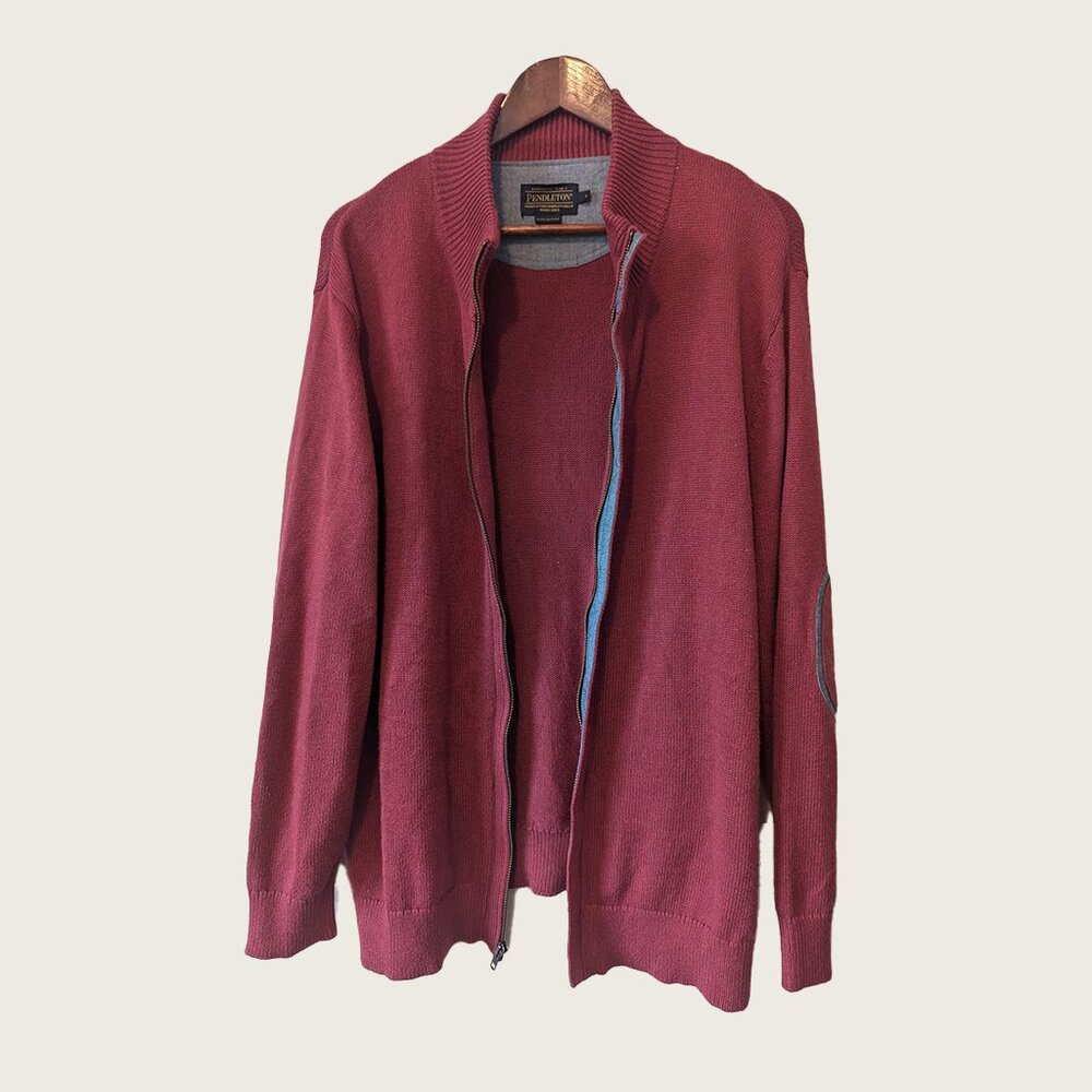 PENDLETON - Pink zipped cardigan - Sz L